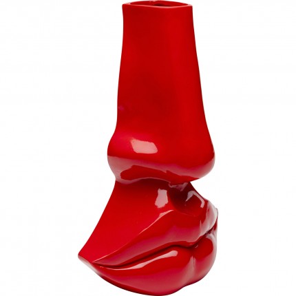Vaas rood neus en lippen 38cm Kare Design