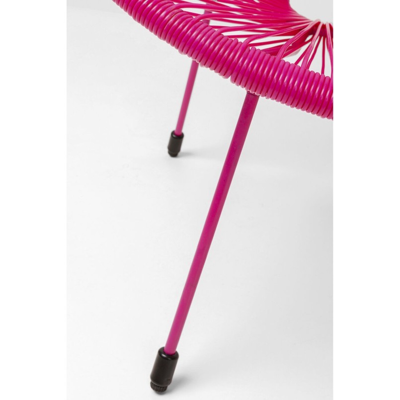 Pink garden armchair and side table - Acapulco - Kare Design