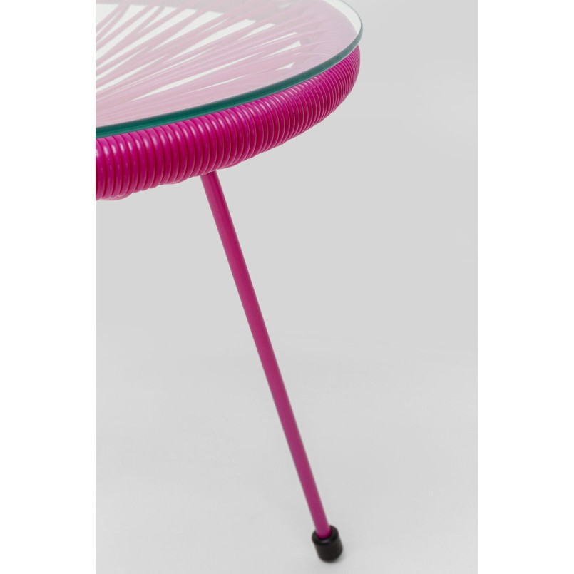 Roze tuinstoel en bijzettafel - Acapulco - Kare Design
