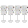 Multicolored 3D wine glasses - Party Dots - Kare Design