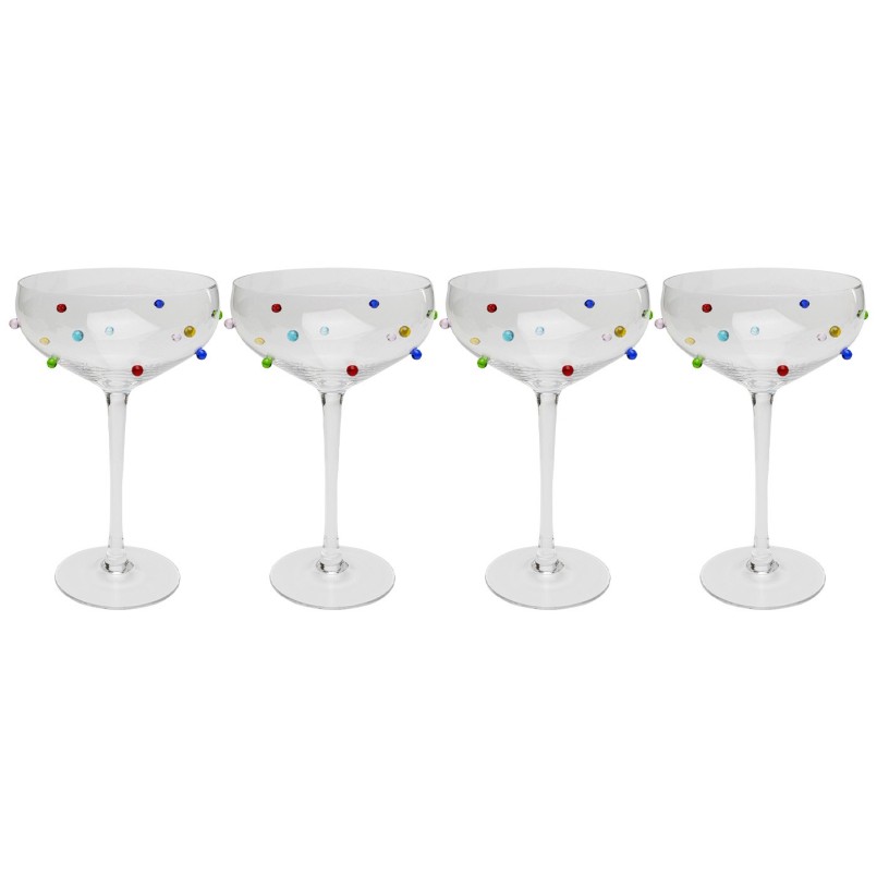 Verres à cocktail billes multicolores 3D - Party Dots - Kare Design