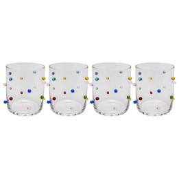 Veelkleurige 3D waterglazen - Party Dots - Kare Design