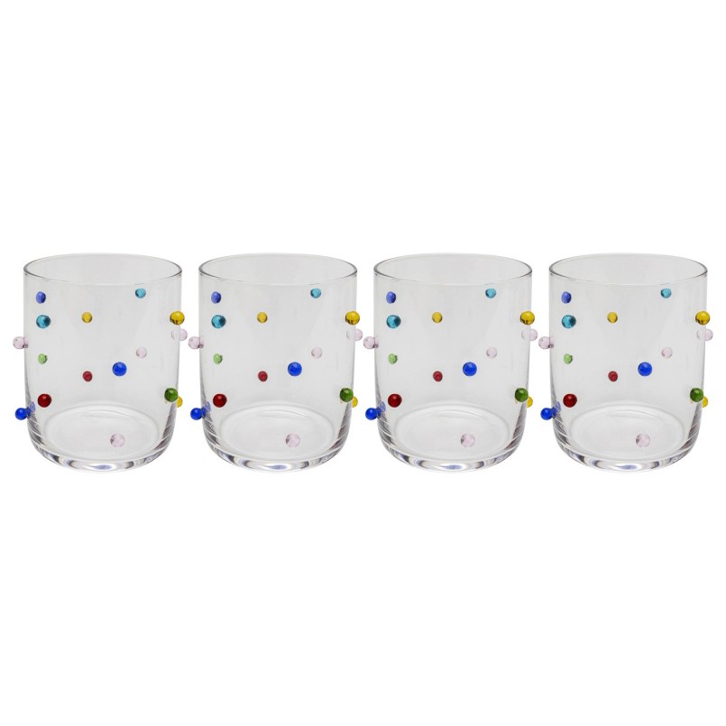 Veelkleurige 3D waterglazen - Party Dots - Kare Design