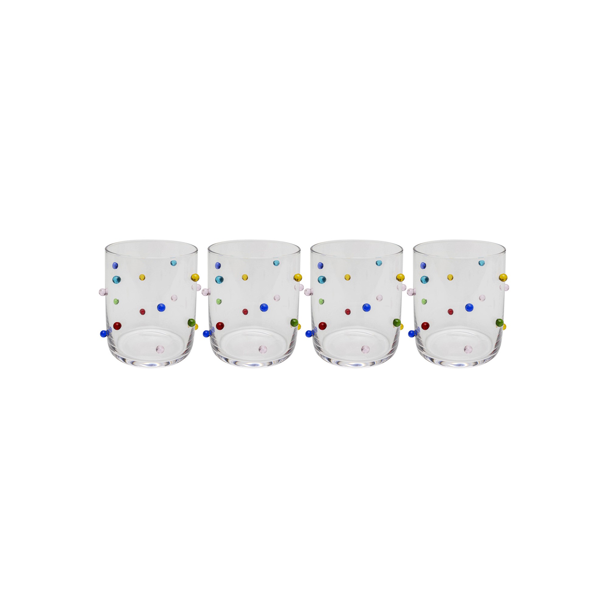 Waterglazen Party Dots (4/set) Kare Design
