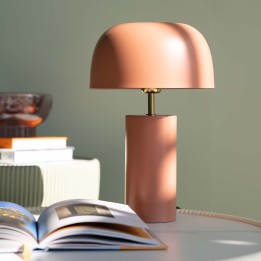Retro pink table lamp - Loungy - Kare Design