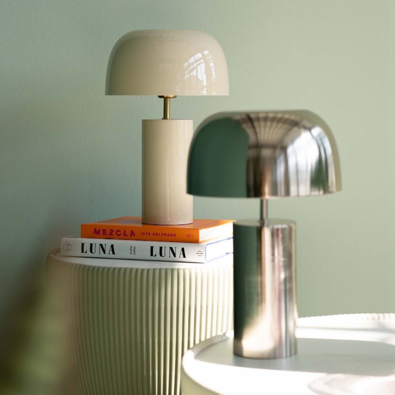 Retro beige tafellamp - Loungy - Kare Design