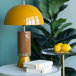 Yellow retro lamp - Josy - Kare Design