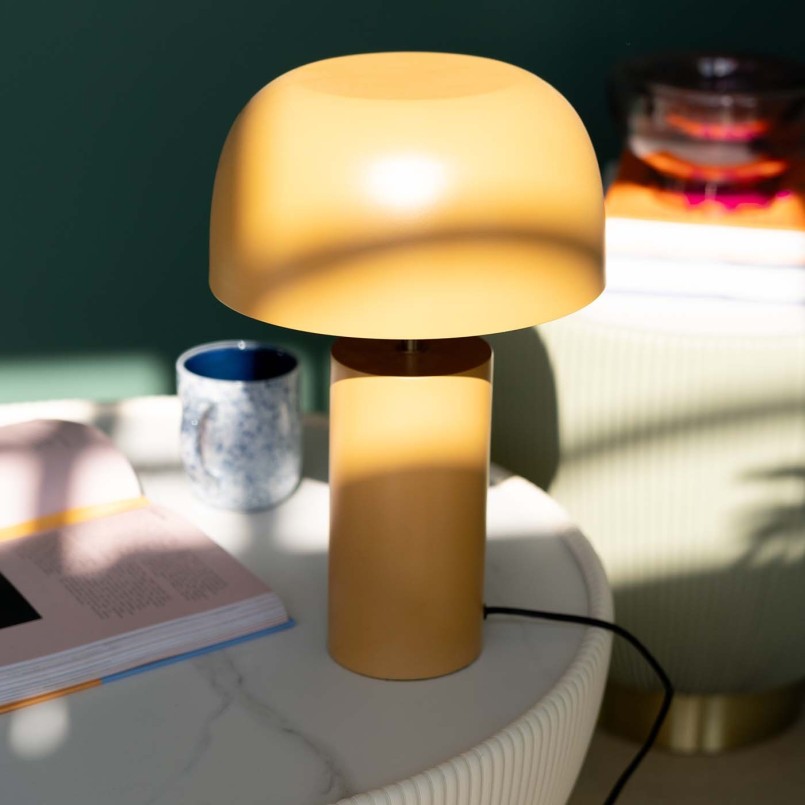 Lampe rétro orange en acier - Loungy - Kare Design