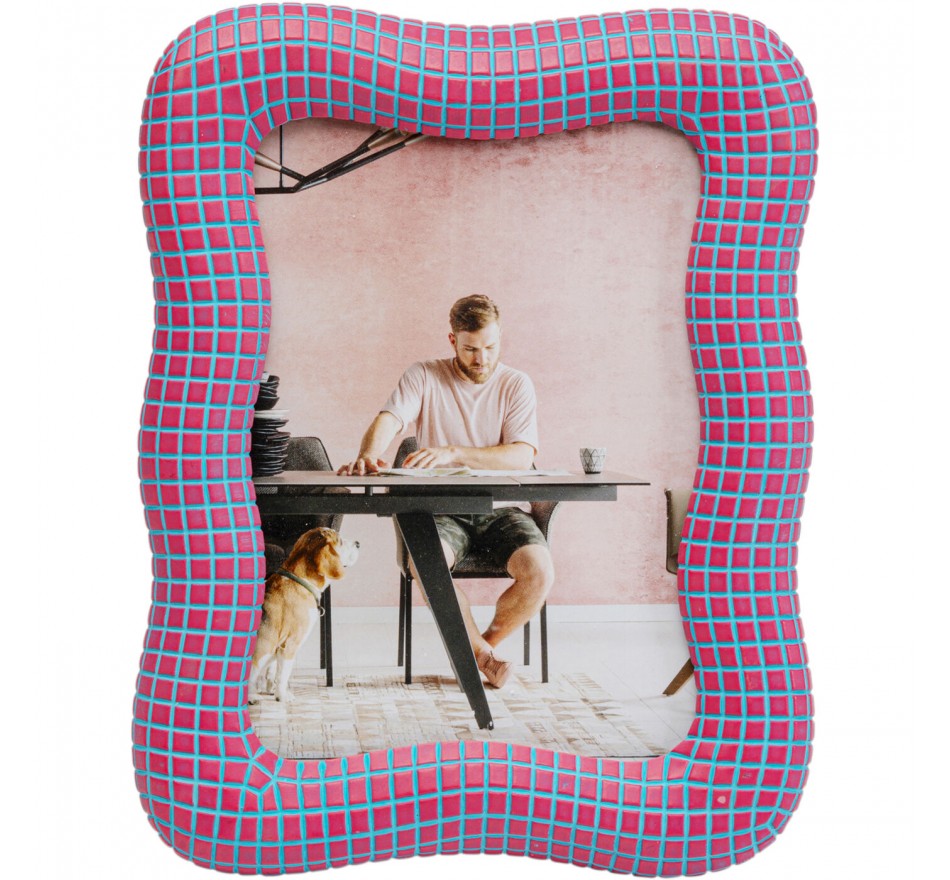 Fotolistj Wavy 18x23cm roze Kare Design