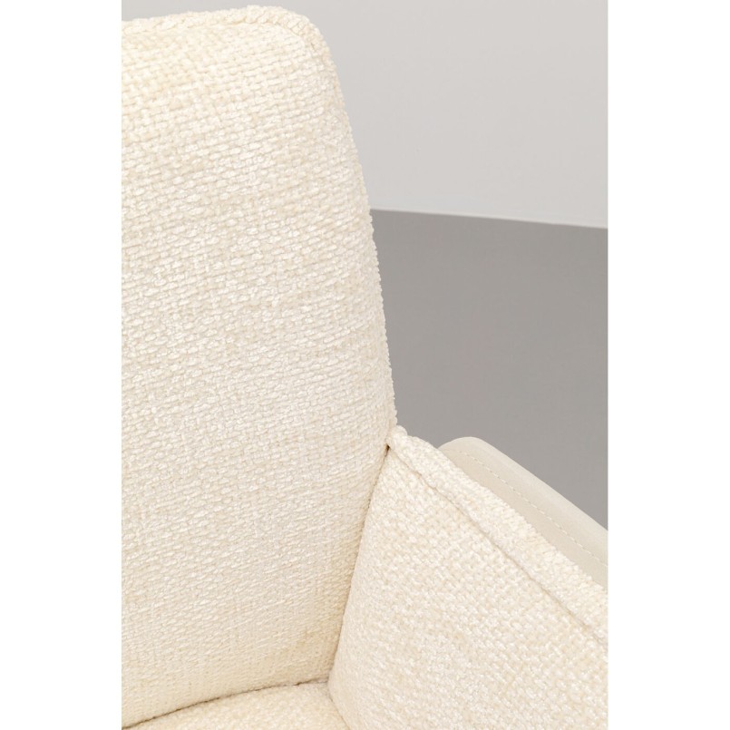 Chaise pivotante à acc. Hilla blanc