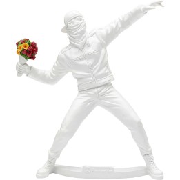 Figurine décorative Street Art Bouquet blanc 27cm