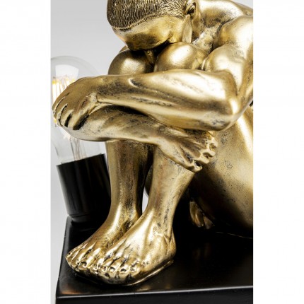 Tafellamp man opgekruld goud Kare Design