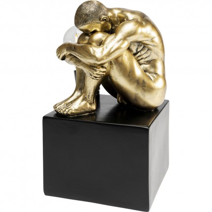 Tafellamp man opgekruld goud Kare Design