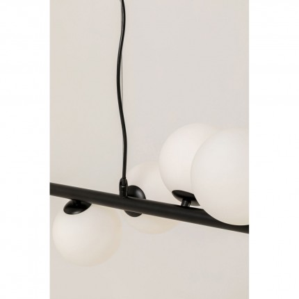 Suspension Scala Balls 150cm noire et blanche Kare Design