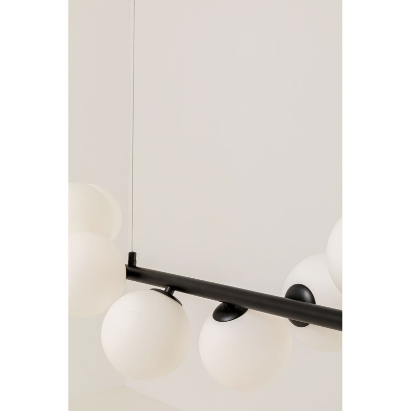 Suspension Scala Balls Milky noir 150cm