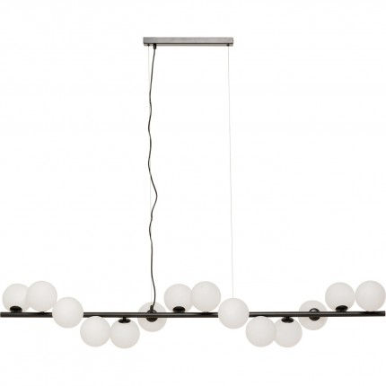 Suspension Scala Balls 150cm noire et blanche Kare Design