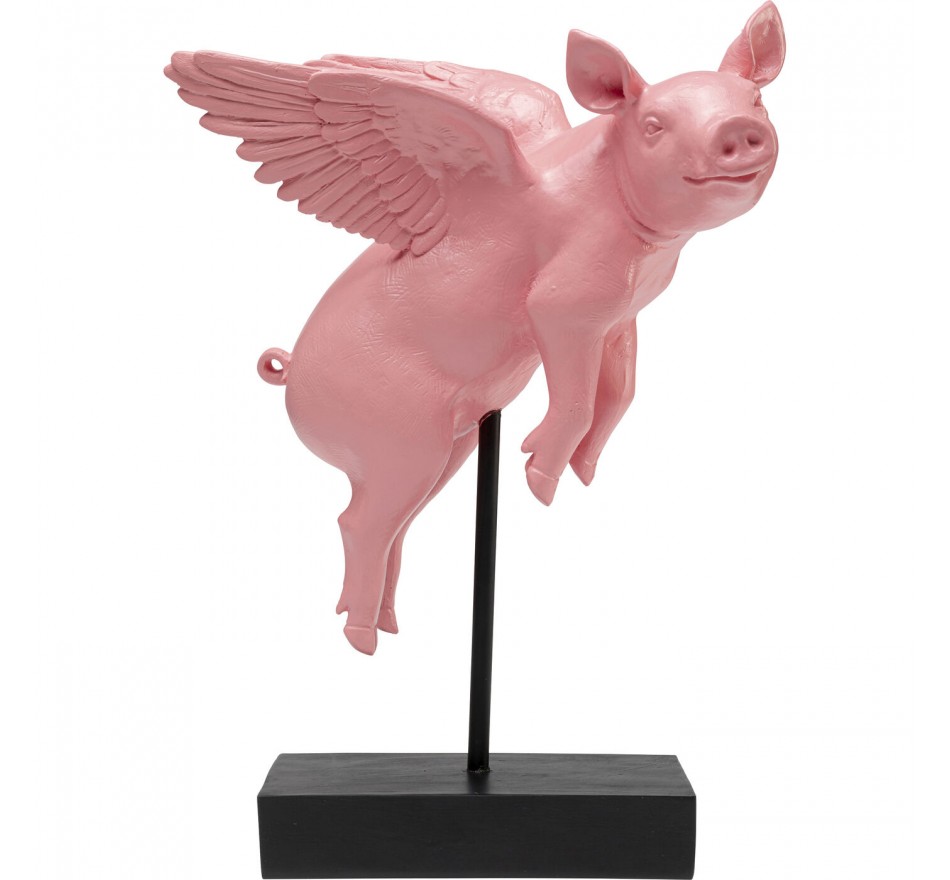 Woonaccessoires vliegend varken roze Kare Design