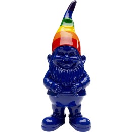 Figurine décorative Gnome Standing Rainbow bleu 21