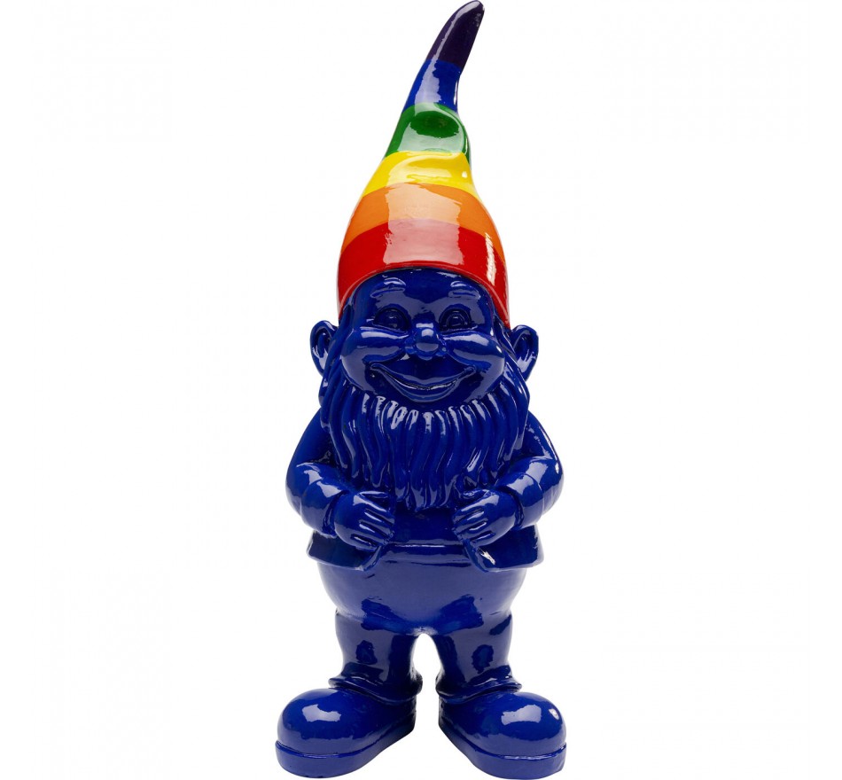 Woonaccessoires gnoom blauw regenboog 21cm Kare Design