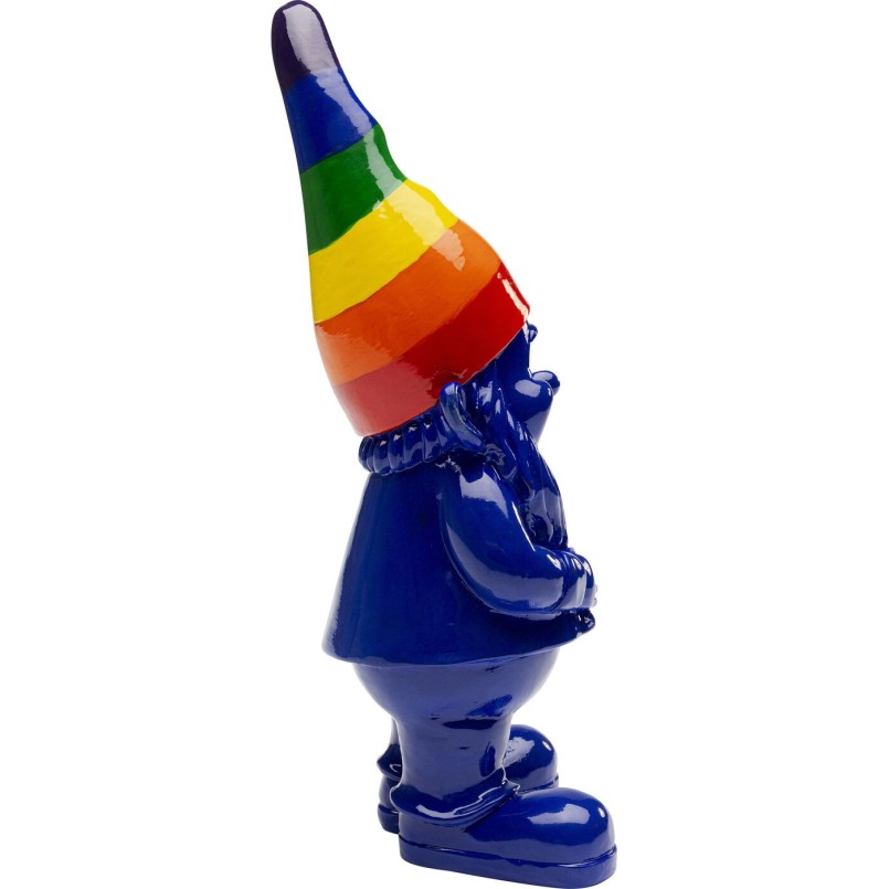 Figurine décorative Gnome Standing Rainbow bleu 21