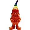 Figurine décorative Gnome Standing Rainbow orange
