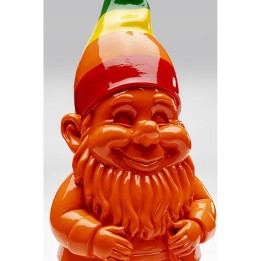 Figurine décorative Gnome Standing Rainbow orange