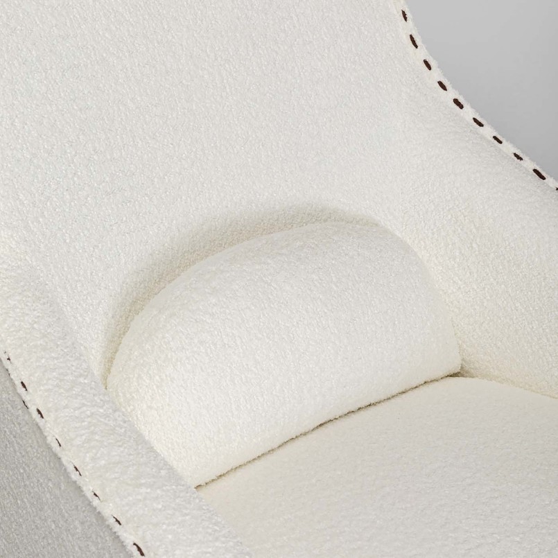 Cream polyester rocking chair - Swing Ritmo - Kare Design