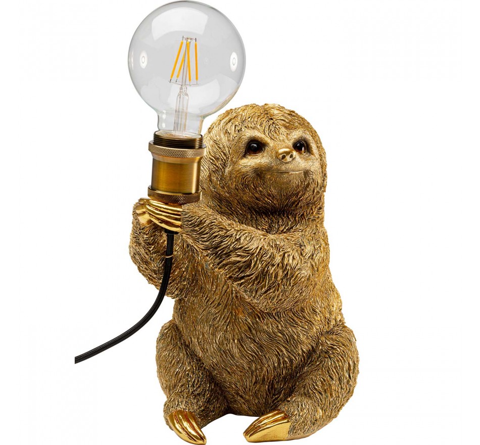 Tafellamp luiaard goud Kare Design