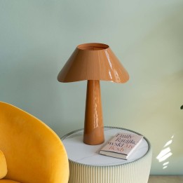 Lampe rétro orange en acier - Cloudy Round - Kare Design
