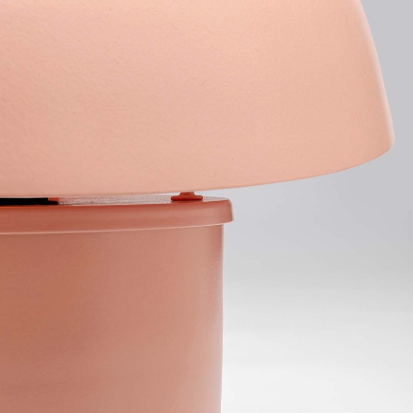 Retro pink steel mushroom lamp - Mushroom - Kare Design