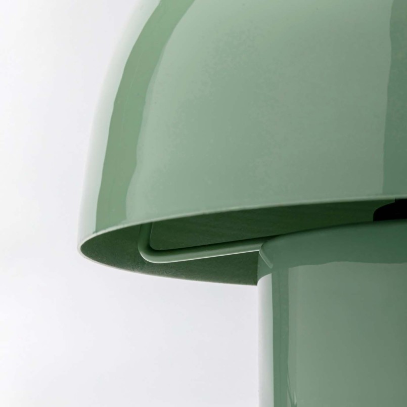 Lampe champignon rétro en acier vert sage - Mushroom - Kare Design