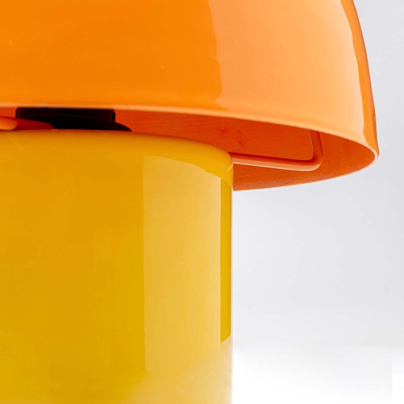 Lampe champignon en acier jaune et orange - Mushroom Duo - Kare Design