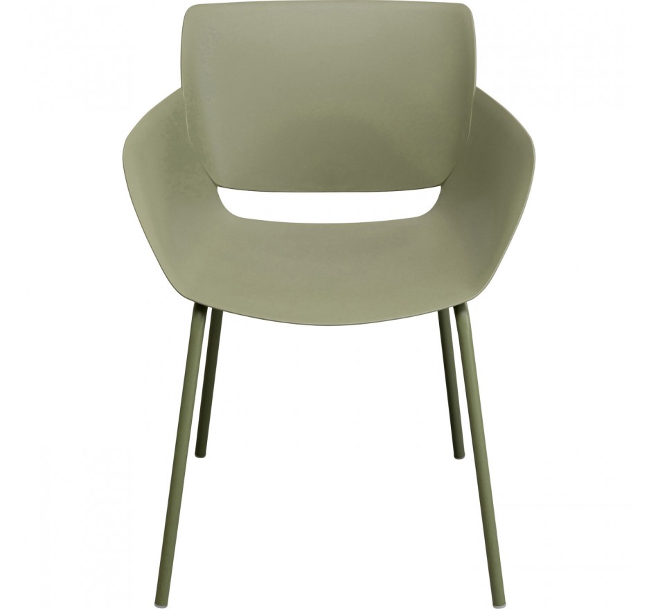 Outdoor Chair with armrests Madeira green Kare Design