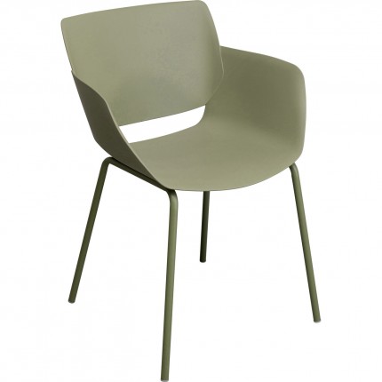 Outdoor Chair with armrests Madeira green Kare Design