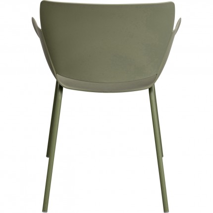 Outdoor Chair with armrests Madeira green Kare Design