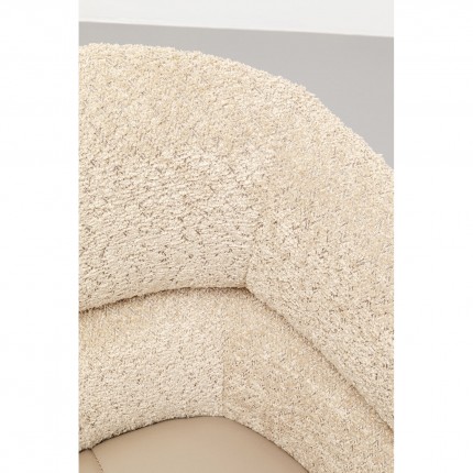 Draaistoel met armleuningen Tasty taupe Kare Design