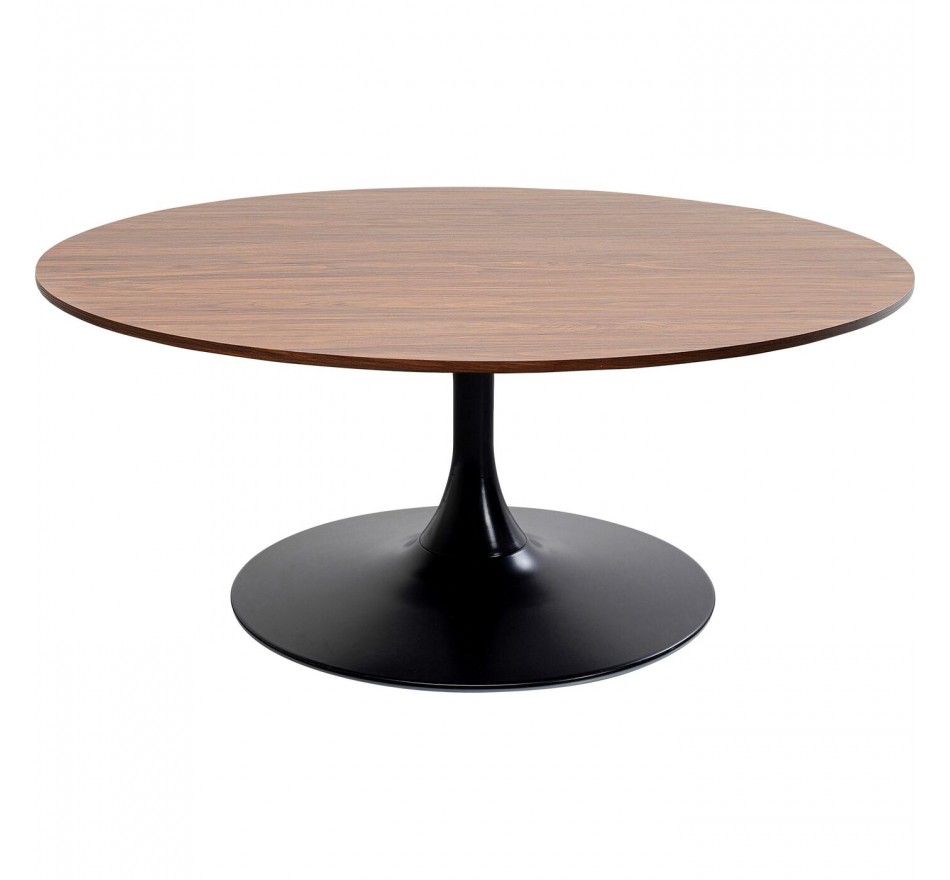 Salontafel Schickeria 110cm walnoot en zwart Kare Design