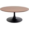 Walnut and black coffee table - Schickeria - Kare Design