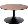 Table basse noyer et noire - Schickeria - Kare Design