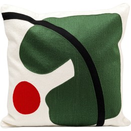 Coussin Art Line vert 50x50cm
