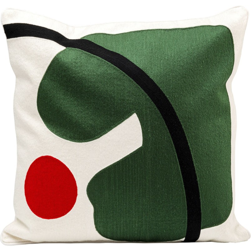Coussin Art Line vert 50x50cm