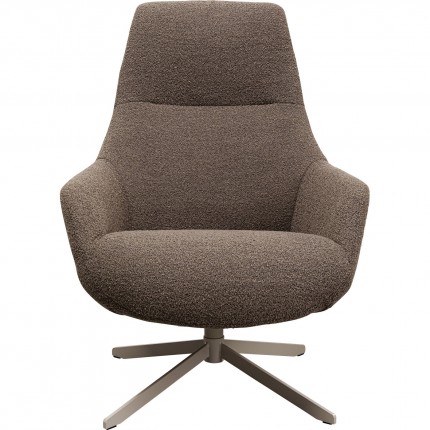 Draaifauteuil Mimi bruin Kare Design