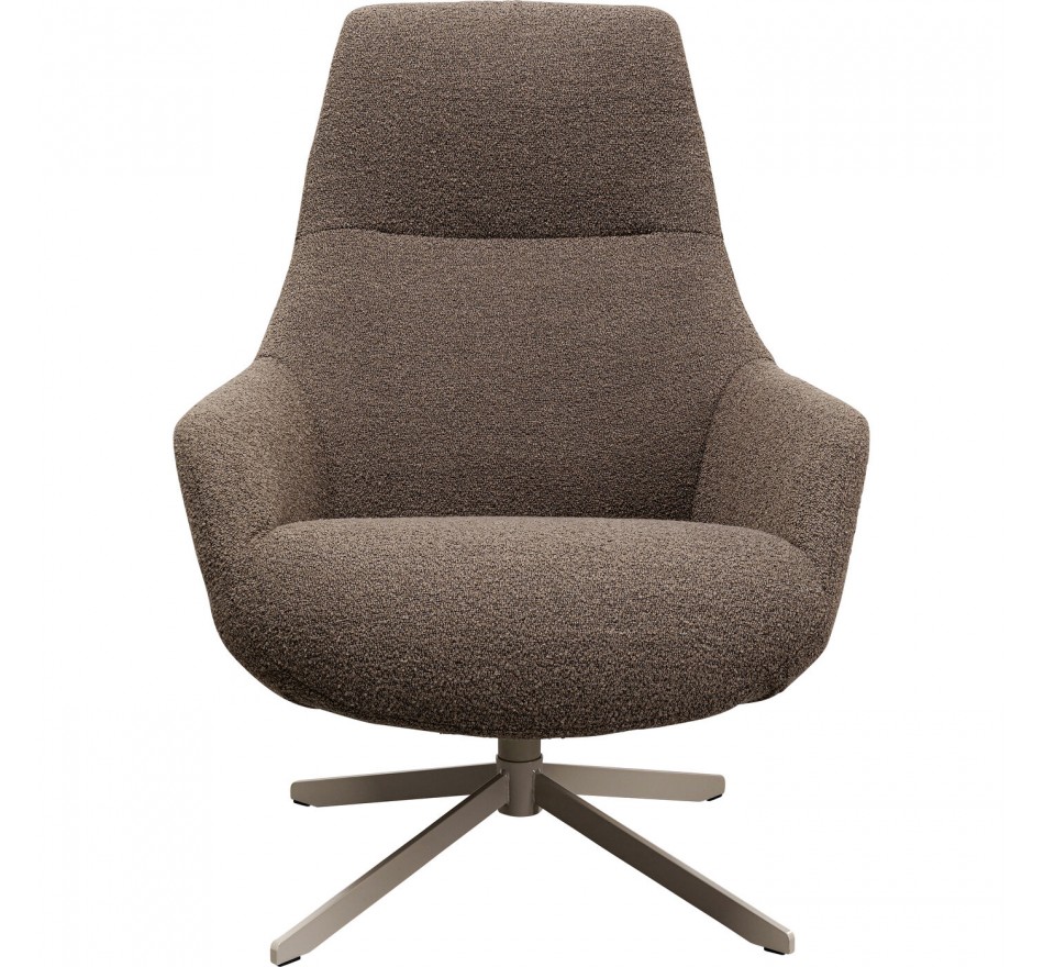 Draaifauteuil Mimi bruin Kare Design