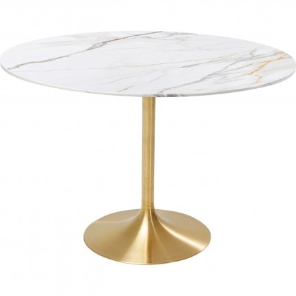 Eettafel Invitation Ø120cm keramiek zwart Kare Design