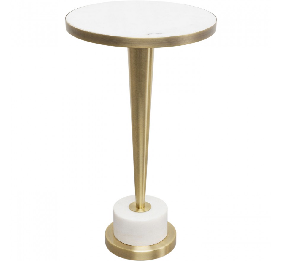 Bijzettafel Coney Ø30cm wit Kare Design