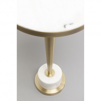 Bijzettafel Coney Ø30cm wit Kare Design