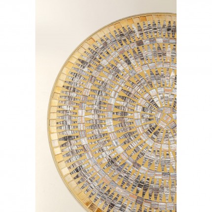 Bijzettafel Clack Mosaic Ø35cm bruin Kare Design