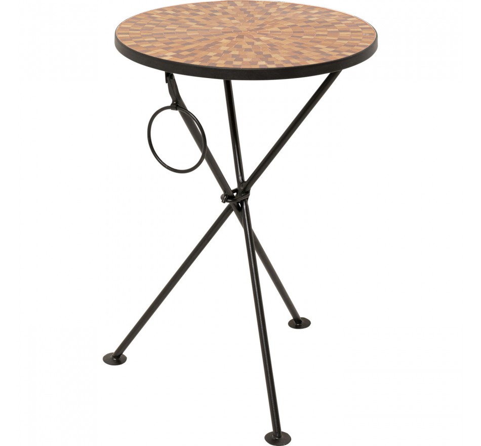 Bijzettafel Clack Mosaic Ø35cm oranje Kare Design