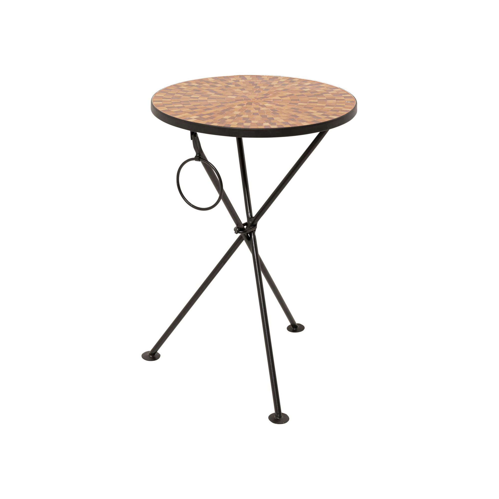 Table d appoint Clack Mosaic orange Ø35cm