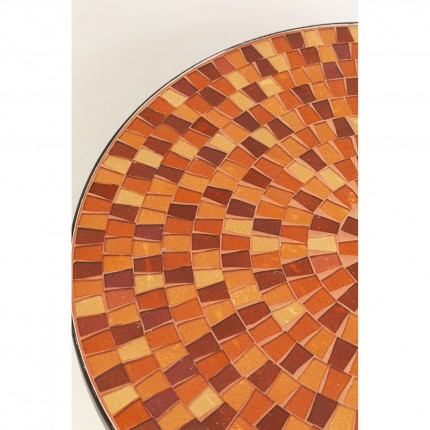 Bijzettafel Clack Mosaic Ø35cm oranje Kare Design